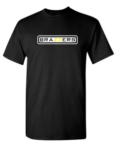 Funny T Shirt Design Brazzers Adult Entertainment Company Tee - Picture 1 of 6