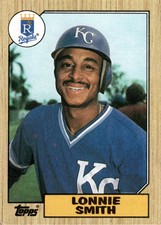 1987 Topps #69 Lonnie Smith  Kansas City Royals MLB Vintage Baseball Card
