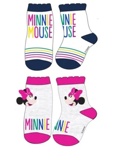 Disney Baby Socken Set Minnie Maus Kinder Strümpfe Söckchen Quarter 2er Pack - Bild 1 von 1