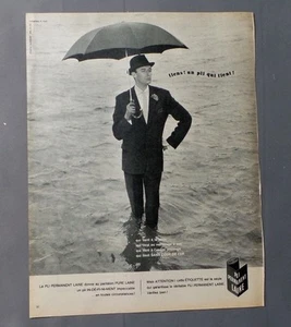 PUB PUBLICITE ANCIENNE ADVERT CLIPPING 310817 PLI PERMANENT LAINE DONNE AU PANTA - Picture 1 of 1