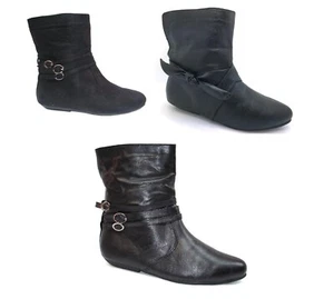 NUEVOS BOTINES PLANOS BAJOS PARA MUJER Y DAMA ZAPATOS DE MONTAR CHELSEA ELÁSTICOS FB506 - Imagen 1 de 15