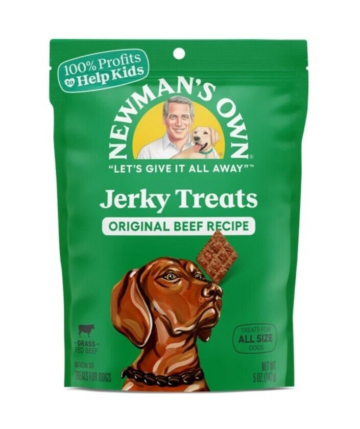 Receta original Newman's Own Beef Jerky Treats for Dogs, 5 oz Foto 1 de 1