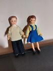 Vintage Boy and Girl Ari Rubber Dolls