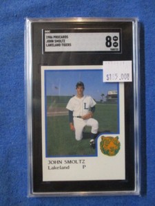 1986 ProCards John Smoltz Lakeland Tigers SGC 8 NM/MT