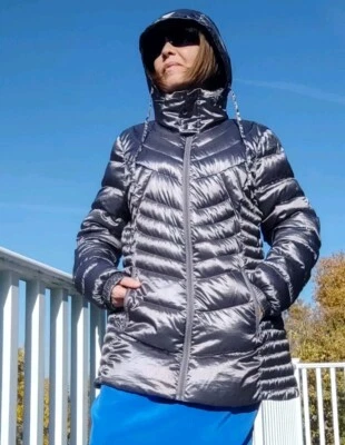 🧥A.N.A Talla XL Premium Empacable Plumón Gris Abrigo Chaqueta Acolchada con Capucha  Foto 1 de 4