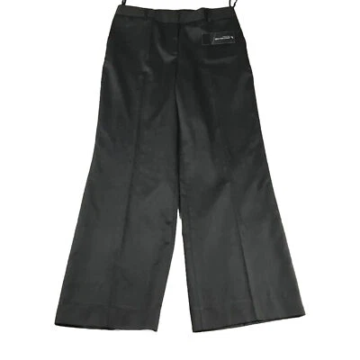 Jones New York Pants Womens 10 Black Stretch Metallic Striped Wide Leg NWT - Image 1 of 4