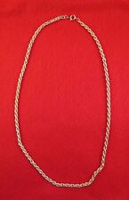 LOT OF 15 PCS 14KT YELLOW GOLD EP 19" 3.5MM FLEXIBLE ROPE NECKLACE CHAIN
