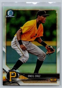 2018 Bowman Draft BDC-40 Oneil Cruz Pittsburgh Pirates      Chrome Refractors