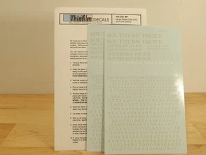 Thinfilm Decals HO 170 Southern Pacific Post 1947 Silver Gray Lettering - Picture 1 of 1
