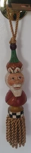 Vtg. House of Hatten Peggy Fairfax Herrick Santa King Christmas Tassel - Picture 1 of 3