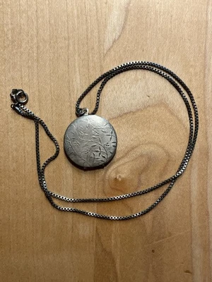 Medaillon zum Öffnen rund ca. 2,7cm Durchmesser VINTAGE Alter unbekannt - Bild 1 von 4