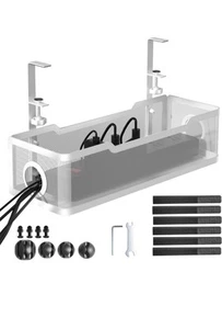 Cable Management under Desk, under Desk Cable Management Tray, Desk Cable Organi - Picture 1 of 6