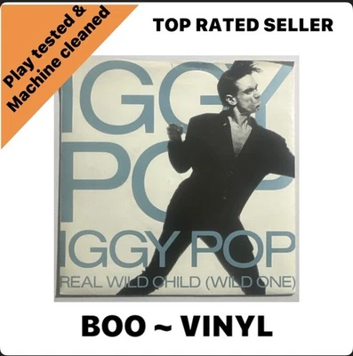 Iggy Pop - Real Wild Child (Wild One) - 7" Vinyl Record - EX / VG - Image 1 of 4