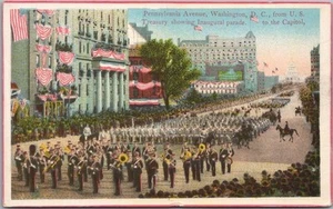 1913 WILLIAM H. TAFT DESFILE INAUGURAL Postal Pennsylvania Ave. Washington DC - Imagen 1 de 2