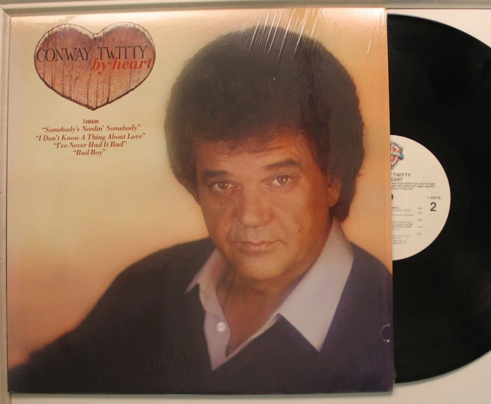 Conway Twitty Lp By Heart On Wb - Vg To Nm/ VG to NM (in shrink - Image 1 of 1