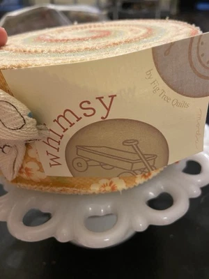 Whimsy By Fig Tree Quilts For Moda Very Rare Hard To Find OOP Jelly Roll - Image 1 of 4