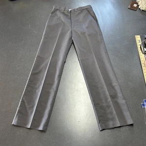 VINTAGE Levis Pants Trimcut Mens 32x32 Gray Slacks Polyester Straight Trousers - Picture 1 of 9