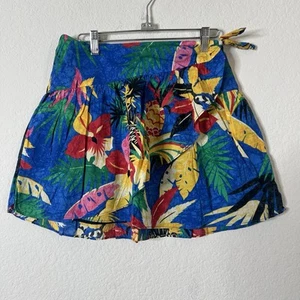 Girls Ralph Lauren Mini Skirt Floral Multicolor Size 14 Cotton Good X Summer - Picture 1 of 8