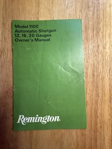 Vintage Owners manual Remington Model 1100 Automatic Shotgun 12 16 20 Gauges 70s - Picture 1 of 4