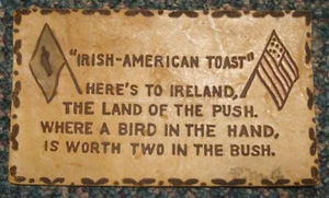 c1907 cuero pc - Irlanda - Irlandés-American Toast - Imagen 1 de 1