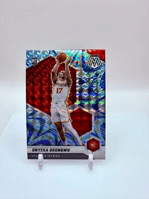 2020 Panini Mosaic - Onyeka Okongwu - Blue Reactive Mosaic RC #225 Hawks - Image 1 of 2