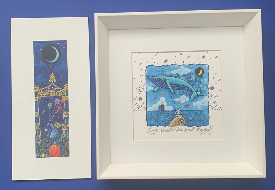 SERIGRAFIA ANDREA AGOSTINI 16x16 “COME PICCOLO DESIDERIO ” +STAMPA  IN REGALO - Immagine 1 di 1