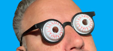 Funny 3-D GLASSES Bloodshot Eyeball Eyes Scary Costume Joke Nerd Goggles Dork