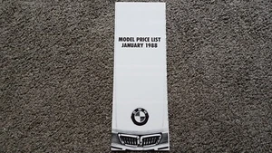 BMW E30 E28 E24 E32 PRICE LIST SALES BROCHURE JANUARY 1988 - Picture 1 of 5