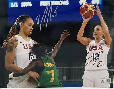 Brittney Griner & Diana Taurasi Signed 8x10 Photo BAS COA #BK47599 Autograph - Image 1 of 4