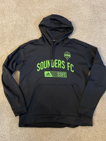 Adidas Seattle Sounders FC Hoodie Men’s Size XL MLS Sweatshirt Pullover Soccer Cover