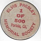1984, Elvis Presley Memorial Society, Portola, California, Token, Wooden Nickel