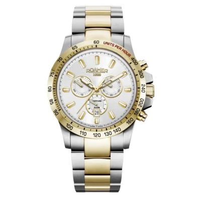 Roamer Orologio Cronografo da Uomo Quarzo 861837 47 15 20 Rimini Acciaio Inox - Immagine 1 di 4