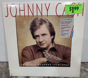 Johnny Cash Columbia Records 1958-1986 Factory Sealed LP  Double Album Promo - Picture 1 of 2