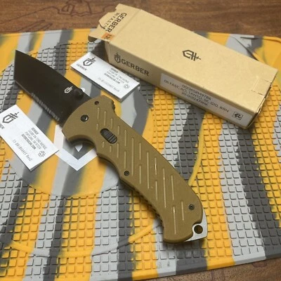 CUCHILLO PLEGABLE GERBER FAST 06 ASSIST OPEN TANTO BLADE - Nuevo En Caja Foto 1 de 4
