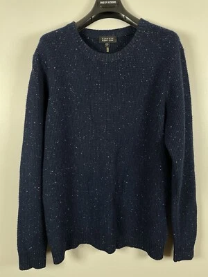 Barneys New York, Mens Small Blue Crew Neck Cashmere Sweater - Image 1 of 4