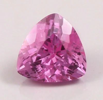 Kuncita rosa natural 7,25 quilates Piedras preciosas sueltas de corte trillón para regalos de compromiso Foto 1 de 4