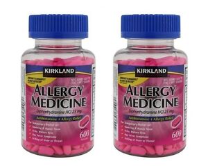 Kirkland Signature? Allergy Medicine 25 mg 600 Minitabs x 2