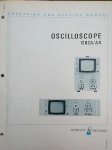 HP 1202A/AR Oscilloscope Operating and Service Manual 1968 with updates - Picture 1 of 4