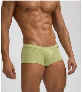 Men's Sexy Underwear Low waist Briefs U Pouch Boxers Striped Shorts Underpants - Picture 1 of 10
