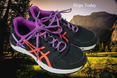 Zapatos deportivos para correr Asics Gel-Citrek para mujer talla 7,5 negros y rosas 9242 Foto 1 de 4