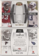2008 Donruss Gridiron Gear Player Timeline Jerseys /250 Alge Crumpler #PT-8