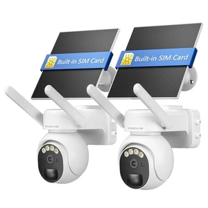 Cámara de Seguridad Celular 4G LTE Exterior, Cámara de Seguridad Fuera de Red Sin WiFi Sol... - Imagen 1 de 9