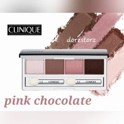 CLINIQUE All About Eye Shadow Quad *PINK CHOCOLATE* /.16 oz/ New in box - Image 1 of 4