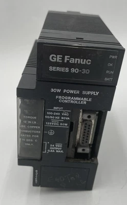 Ge Fanuc IC693PWR321P Power Supply Module 90-30 Series 120/240VAC   - Image 1 of 4