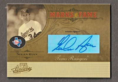 Nolan Ryan 2005 Absolute Autograph Auto #33/100 Texas Rangers HOFer - Image 1 of 2