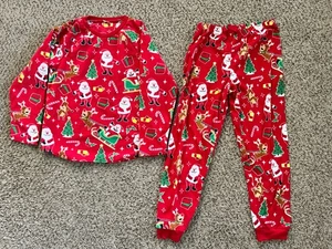CHILDREN'S PLACE BOYS CHRISTMAS HOLIDAY FLANNEL PAJAMA SET SIZE 14 - Picture 1 of 2