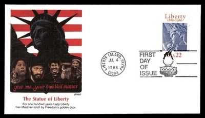 Mayfairstamps US FDC 1986 New York the Statue of Liberty First Day Cover aau_814 - Image 1 of 2