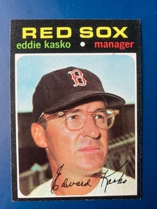1971 topps baseball #31 Eddie Kasko Boston Red Sox EX/NM+ - Picture 1 of 2