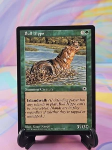 Magic the Gathering MTG Portal 1997 Card | Bull Hippo - Picture 1 of 2