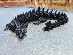 Dragón de Cristal Impreso en 3D 24” Articulado Inquieto Pantalla de Escritorio Juguete TikTok - Imagen 1 de 13